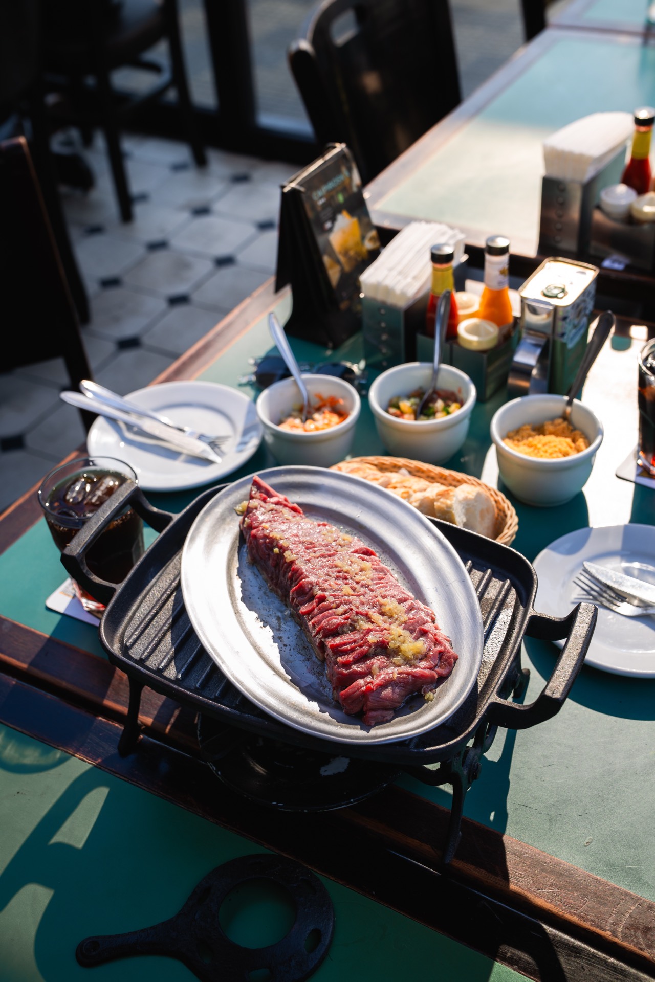 Picanha no réchaud